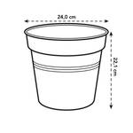 green basics kweekpot 24cm faded lila